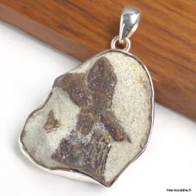 Pendentif Staurolite Authentique – Argent Massif 925 - Bijoux en Staurolite