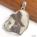 Pendentif Staurolite Authentique – Argent Massif 925 - Bijoux en Staurolite
