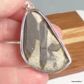 Gros Pendentif Croix de Staurolite Naturelle – Argent 925
