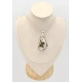 Gros Pendentif Croix de Staurolite Naturelle – Argent 925