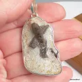 Grand Pendentif pierre Staurolite porte-bonheur - Bijoux en Staurolite