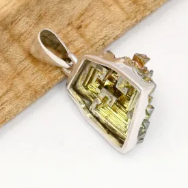 Quartz Bismuth Réticulé, Dépôt Vapeur Métallique – Argent 925