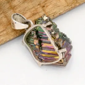 Quartz Bismuth Multicolore, Traitement Lab PVD – Argent 925