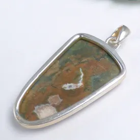 Rhyolite Naturelle du Mexique – Pendentif Argent 925