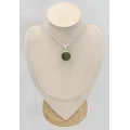 Pendentif Jade Néphrite Rond Authentique – Argent 925