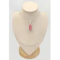 Long Pendentif Rhodochrosite naturelle ovale qualité AAA - Bijoux en Rhodochrosite