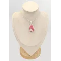 Pendentif goutte Rhodochrosite naturelle qualité AAA - Bijoux en Rhodochrosite