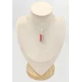 Pendentif ovale Rhodochrosite AAA - Argent 925 - Bijoux en Rhodochrosite