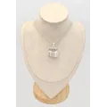 Pendentif carré Cristal de Roche Quartz Clair - Bijoux en Cristal de roche