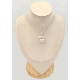 Pendentif Cristal de Roche triangulaire - Quartz Clair - Bijoux en Cristal de roche