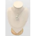 Pendentif rond Cristal de Roche - Quartz Clair argent 925 - Bijoux en Cristal de roche