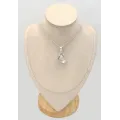 Pendentif Cristal de Roche - forme libre argent 925 - Bijoux en Cristal de roche