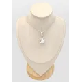 Pendentif Cristal de Roche - forme larme argent 925 - Bijoux en Cristal de roche