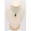 Pendentif Turquoise violette Purple dahlia forme libre - Bijoux en Turquoise