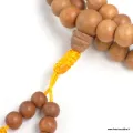 Mala en Bois de Santal 108 perles - Certifié Authentique - Mala tibétain 108 perles