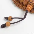Mala Rudraksha poli Authentique 108 perles - Fait main au Népal