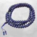 Mala de prières bouddhiste Lapis Lazuli grade AAA - Mala tibétain 108 perles