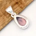 Pendentif goutte Quartz Lavande véritable facetté – Argent 925 massif