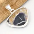Pendentif Jaspe Tiffany véritable forme libre – Argent 925 poinçonné