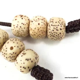 Mala en graines de lotus semi-rondes – 108 perles – Népal