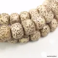 Mala en graines de lotus semi-rondes – 108 perles – Népal