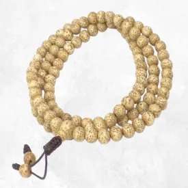 Mala en graines de lotus authentiques – 108 perles 8 mm – Népal