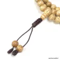 Mala en graines de lotus authentiques – 108 perles 8 mm – Népal