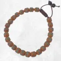 Bracelet Rudraksha incrusté de pierres – 23 perles – Népal