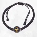 Bracelet tibétain porte-bonheur fil noir et mantra - Bracelets tibétains bouddhistes