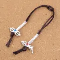 Compteurs pour mala bouddhiste dordjé et cloche – métal couleur argent