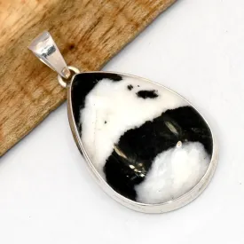 Pendentif Jaspe Buffalo authentique forme goutte - Bijoux en Jaspe