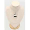 Pendentif jaspe buffalo naturel forme goutte – argent 925 poinçonné
