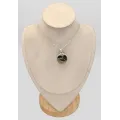 Pendentif pyrite sur magnétite authentique – argent 925 poinçonné