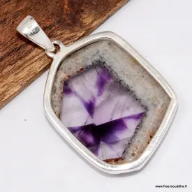 Pendentif Auralite 23 naturelle du Canada – Argent 925 | Authentique