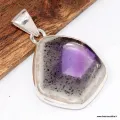 Petit pendentif Auralite 23 forme libre – Argent 925 | Intuition