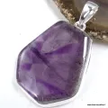 Grand pendentif Auralite 23 forme libre – Argent 925 | Méditation