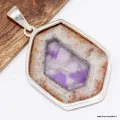Pendentif Auralite 23 forme libre – Argent 925 | Harmonie chakras