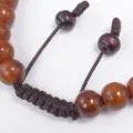 Bracelet mala Graines de lotus brunes 27 perles authentiques - Bracelet tibétain mala de méditation