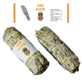 Sauge blanche de Californie fagot de 35 gr - Encens tibétains, accessoires