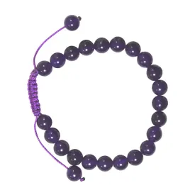 Bracelet Mala Améthyste du Brésil – Pierres naturelles 24 perles