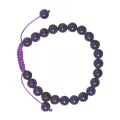 Bracelet Mala Améthyste du Brésil – Pierres naturelles 24 perles
