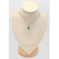 Pendentif goutte en Chrysoprase - Pierre naturelle - Bijoux Pierres Naturelles