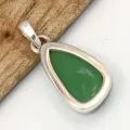 Pendentif Chrysoprase forme libre - Pierre naturelle - Bijoux en Chrysoprase