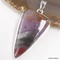 Pendentif Super Seven cacoxénite 5 cm grade AAA - Argent 925 - Pendentifs pierres naturelles