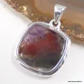 Pendentif Cacochynite Super Seven carré couleurs soutenues - Pendentifs pierres naturelles