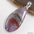 Pendentif Cacochynite Super Seven forme poire 4,7 cm - Pendentifs pierres naturelles