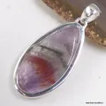 Pendentif Cacochynite Super Seven forme poire 4,7 cm - Pendentifs pierres naturelles