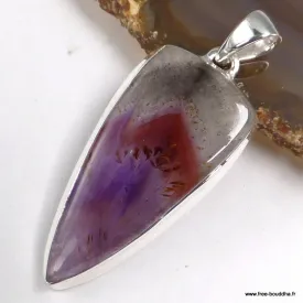 Pendentif Cacochynite Super Seven forme pointe 4,7 cm - Pendentifs pierres naturelles