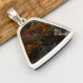 Pendentif Pietersite AAA forme trapèze en argent 925