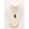 Pendentif Pietersite fauve forme libre AAA argent 925 | Chakras